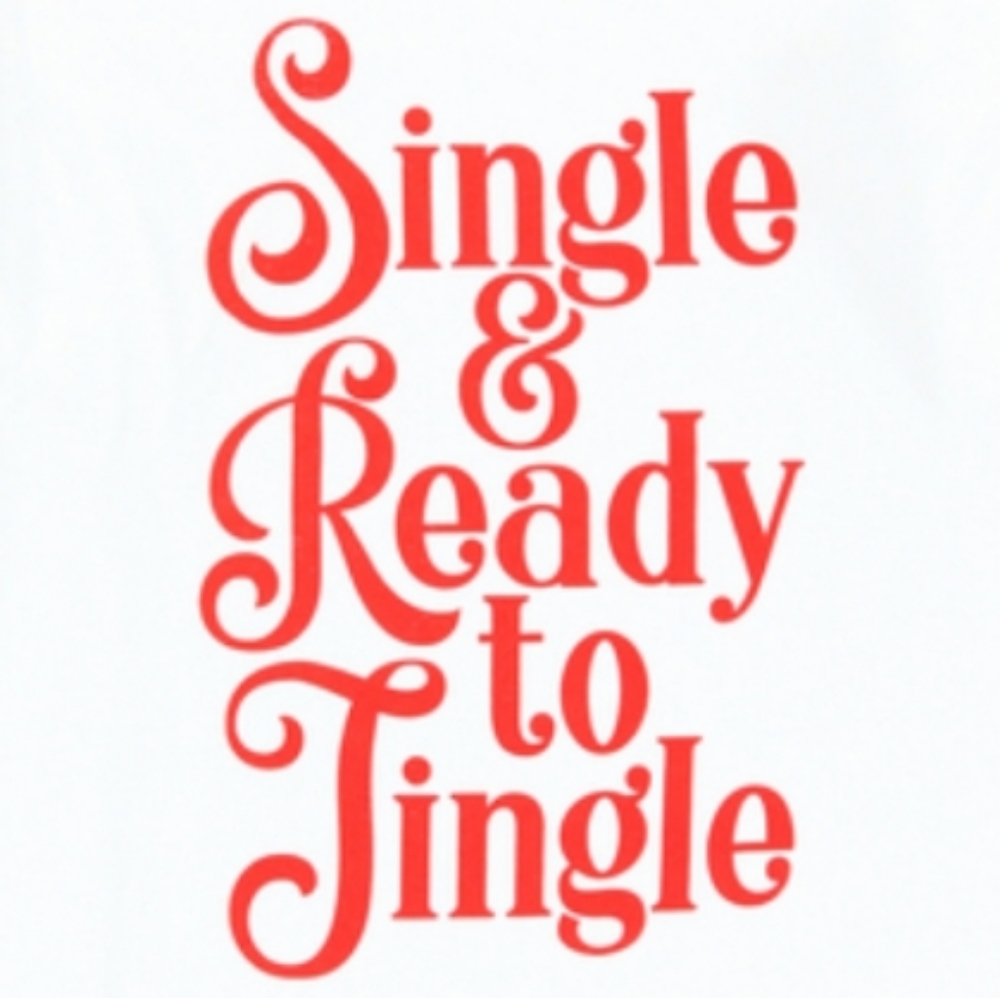 BOGO NWT GILDAN ACTIVEWEAR Cotton Christmas Single & Ready To Jingle Teeshirt - Picture 4 of 4